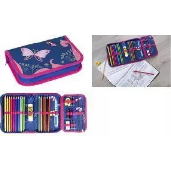 Estojo Faber-Castell Eberhard Faber Butterfly 32 peças poliéster 577471