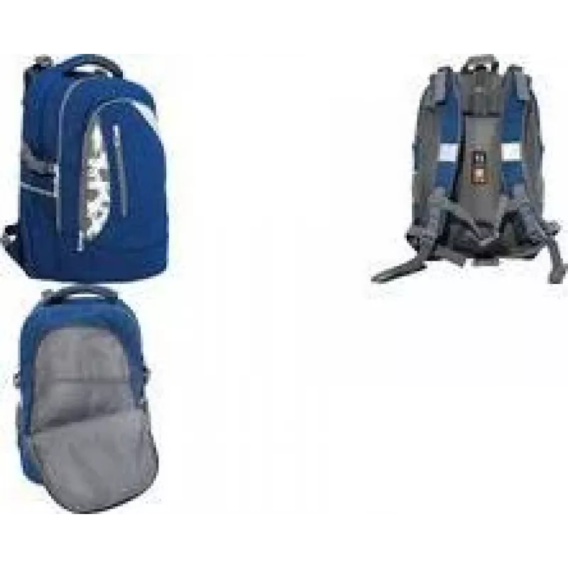 Mochila escolar Faber-Castell Eberhard Faber X-Style, Denim Blue, 28 L, para criança e jovem 9-16 anos, poliéster 577636