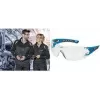 Óculos de proteção uvex pheos nxt, armação azul/antracite, lente PC transparente, UV400, EN 166/170 9128265