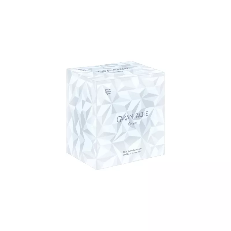 Afia-lápis metálico Caran d'Ache Alpine Frost, 1 furo, azul/prateado CC0455.025