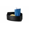 Cesto de duche de canto tesa LAVAA, preto mate, autoadesivo, sem perfuração, até 6 kg 40518-00000-00