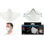 3M Aura 9320+ máscara respiratória FFP2 sem válvula de expiração, máscara dobrável de 3 partes, branco, pack de 1 9320-5