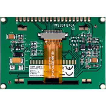 JOY-IT COM-OLED2.42 módulo de ecrã OLED 2,42 polegadas 128x64, branco, SPI/I2C, SSD1309