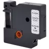 RENKFORCE RF-LT-D45010 fita de rotulagem DYMO D1 compatível 12mm transparente preto sobre 7m RF-6027820
