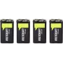 VOLTCRAFT bateria de 9 V bloco NiMH 270 mAh 8,4 V Ready to Use, pack de 4 (VC-17275530)