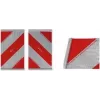 IWH marcação de aviso refletora para plataformas elevatórias, vermelho/branco, autoadesiva, 133 x 133 mm, 1 unid. (097620)