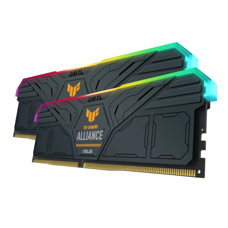GeIL Gemini TUF RGB 32GB DDR5 6000MHz kit de memória para gaming de desktop (2 x 16GB) – cinzento
