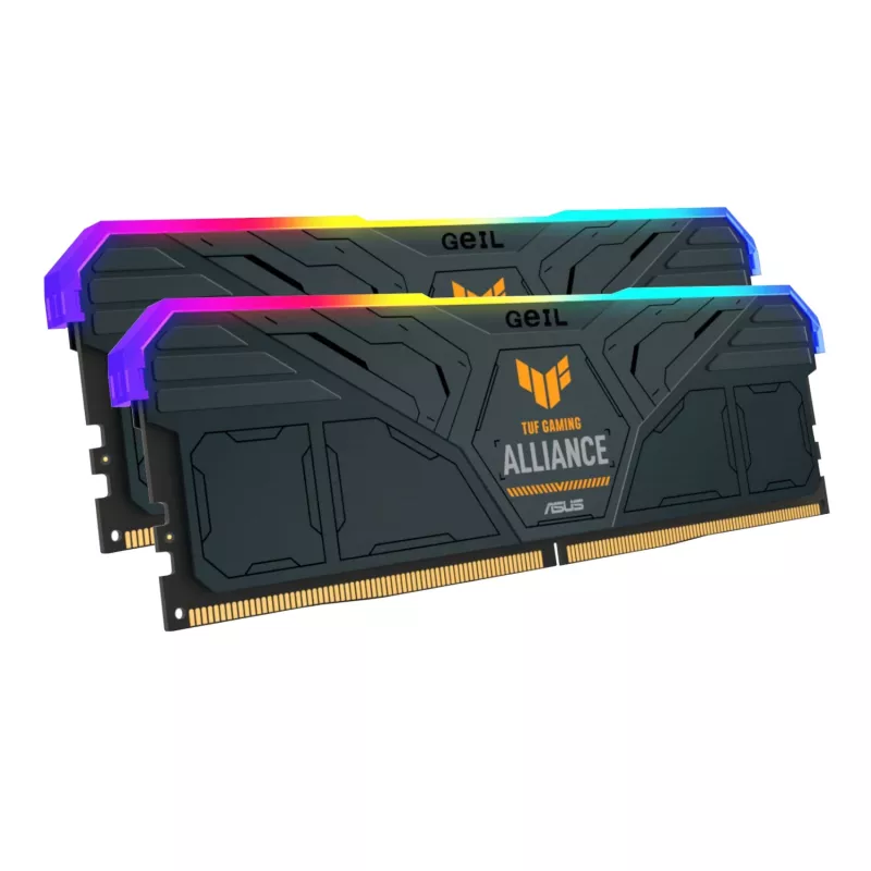 GeIL Gemini TUF RGB 32GB DDR5 6000MHz kit de memória para gaming de desktop (2 x 16GB) – cinzento