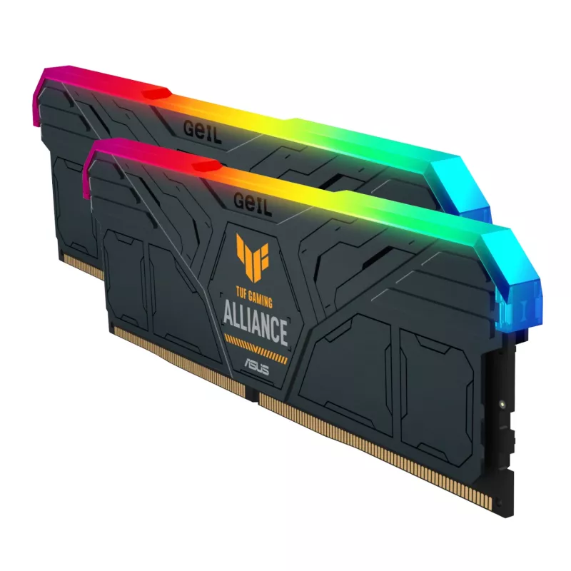 GeIL Gemini TUF RGB 32GB DDR5 6000MHz kit de memória para gaming de desktop (2 x 16GB) – cinzento