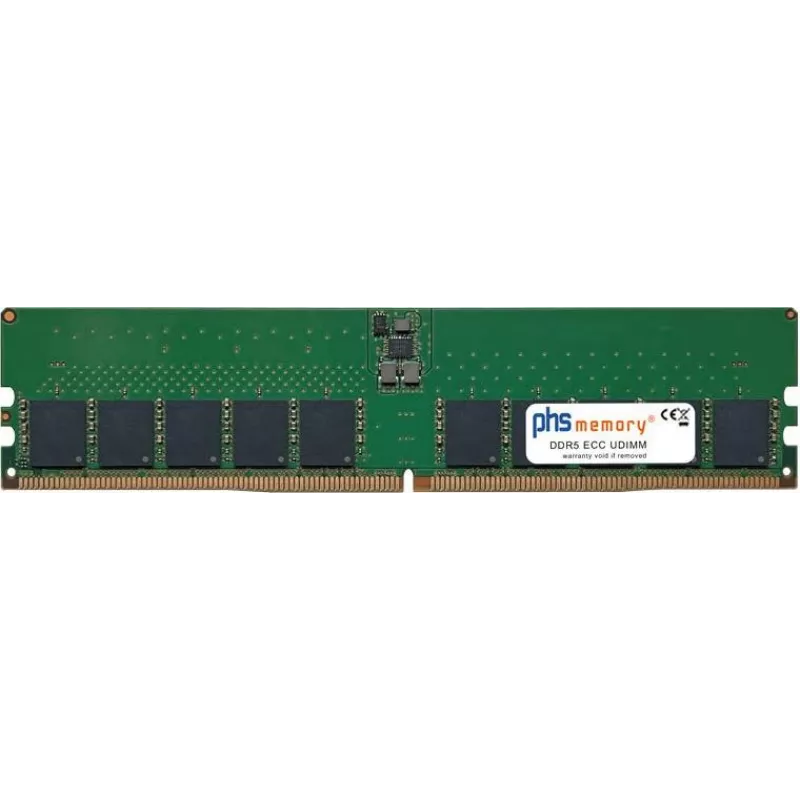 PHS-memory 32GB DDR5 ECC UDIMM 4800MHz PC5-38400E RAM de servidor para bluechip SERVERline T30331s SP554369