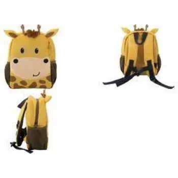 Faber-Castell Eberhard Faber Mini Kids girafa mochila de jardim de infância, poliéster, 180 g, amarelo/castanho 577604