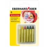FABER-CASTELL EBERHARD FABER Lápis de maquilhagem, curtos, 6 cores, alta intensidade, testados dermatologicamente, 1 conjunto (579106)