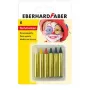 FABER-CASTELL EBERHARD FABER Lápis de maquilhagem, curtos, 6 cores, alta intensidade, testados dermatologicamente, 1 conjunto (579106)