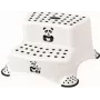 keeeper kids Igor Panda Banco de 2 degraus, branco com estampa de panda, capacidade de carga 120 kg, pés antiderrapantes 1003110024100