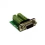 Cabo adaptador EXSYS EX-49005 D-SUB 9 pinos macho para bloco de terminais de parafuso de 10 pinos, 0,3 m, RS-232