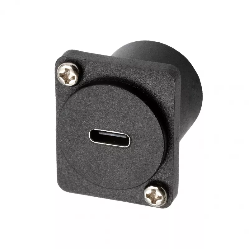 Adaptador de encastrar EXSYS EX-49167 USB-C tipo D conector fêmea para macho, USB 3.2 Gen 2, 10Gbps