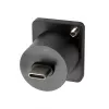 Adaptador de encastrar EXSYS EX-49167 USB-C tipo D conector fêmea para macho, USB 3.2 Gen 2, 10Gbps