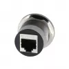 EXSYS EX-49196 adaptador RJ45 de painel em metal, fêmea para fêmea