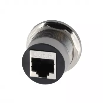 EXSYS EX-49196 adaptador RJ45 de painel em metal, fêmea para fêmea