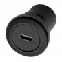 EXSYS EX-49214 adaptador de painel USB-C fêmea para USB-C fêmea, USB 3.2 Gen 1