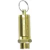 Válvula de segurança de ar comprimido Aerotec 1/2 polegada, 10 bar, latão 9049104