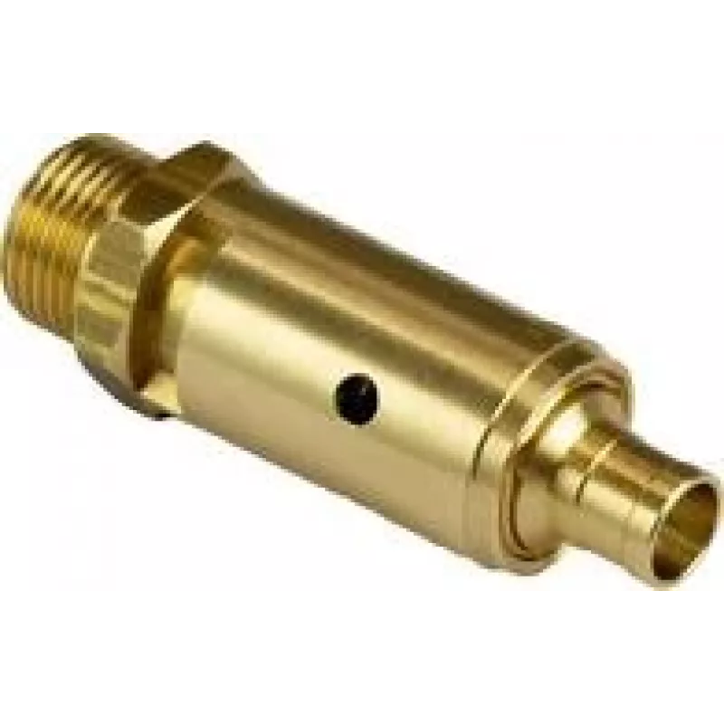 Válvula de segurança de ar comprimido Aerotec 1/2 polegada, 10 bar, latão 9049104