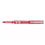 Caneta roller PILOT V5 Hi-Tecpoint Begreen, tinta vermelha, traço 0,3 mm, recarregável, corpo vermelho 442797