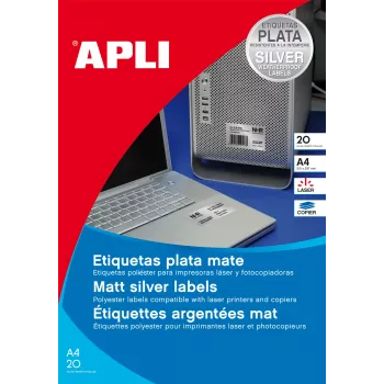 Etiquetas AGIPA de película de poliéster resistentes às intempéries 105 x 148 mm branco (1 folha) 1227