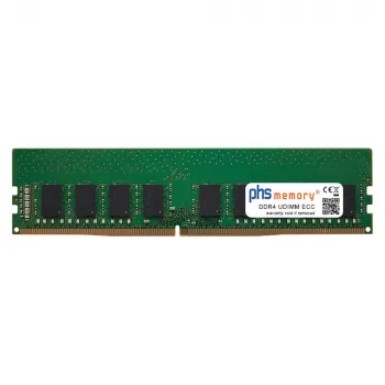 Módulo de memória PHS-memory 8GB DDR4 UDIMM ECC 2400MHz PC4-19200E para Terra Server 3430 G3 (1100992) SP579239