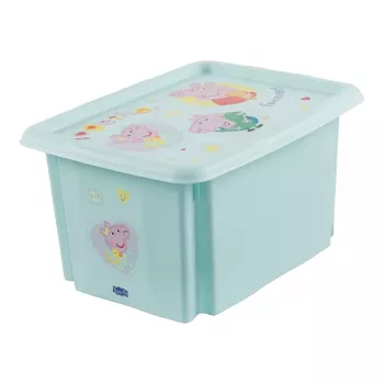 Caixa de arrumação keeeper karolina Peppa Pig, 15 litros caixa empilhável/aninhável com tampa, PP, aquamarina, 1 unid. 1223662433600