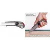 NT Cutter L-550GP 18mm cortador com lâmina retrátil e corpo em alumínio, guia de lâmina metálica, bloqueio por parafuso, antracite h1310511