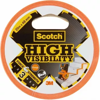 3M Scotch fita de alta visibilidade laranja 48 mm x 25 m, 6 rolos 7100205301