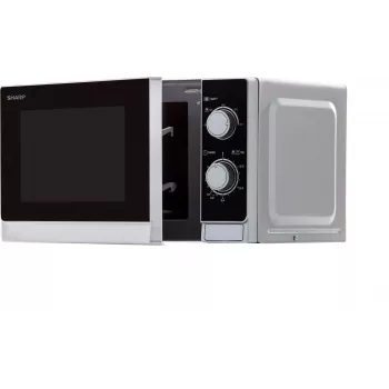 Sharp R200INW micro-ondas solo 20L 800W preto/prateado