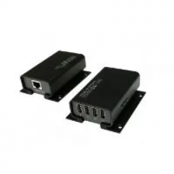 EXSYS EX-1444 extensor USB 2.0 Cat.5/6 de 4 portas, até 100 m