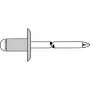 GESIPA rebite cego 4,0 x 12,0 mm alumínio/aço cabeça grande - 500 unid. (1454097)