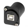 EXSYS EX-49157 Adaptador de encastrar tipo D USB 2.0, conector fêmea USB-B para conector fêmea USB-A