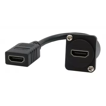 EXSYS EX-49163 Adaptador de cabo HDMI tipo D, conector fêmea para conector fêmea, 20 cm