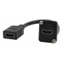EXSYS EX-49163 adaptador de cabo HDMI tipo D, fêmea para fêmea, 20 cm