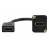 EXSYS EX-49163 adaptador de cabo HDMI tipo D, fêmea para fêmea, 20 cm