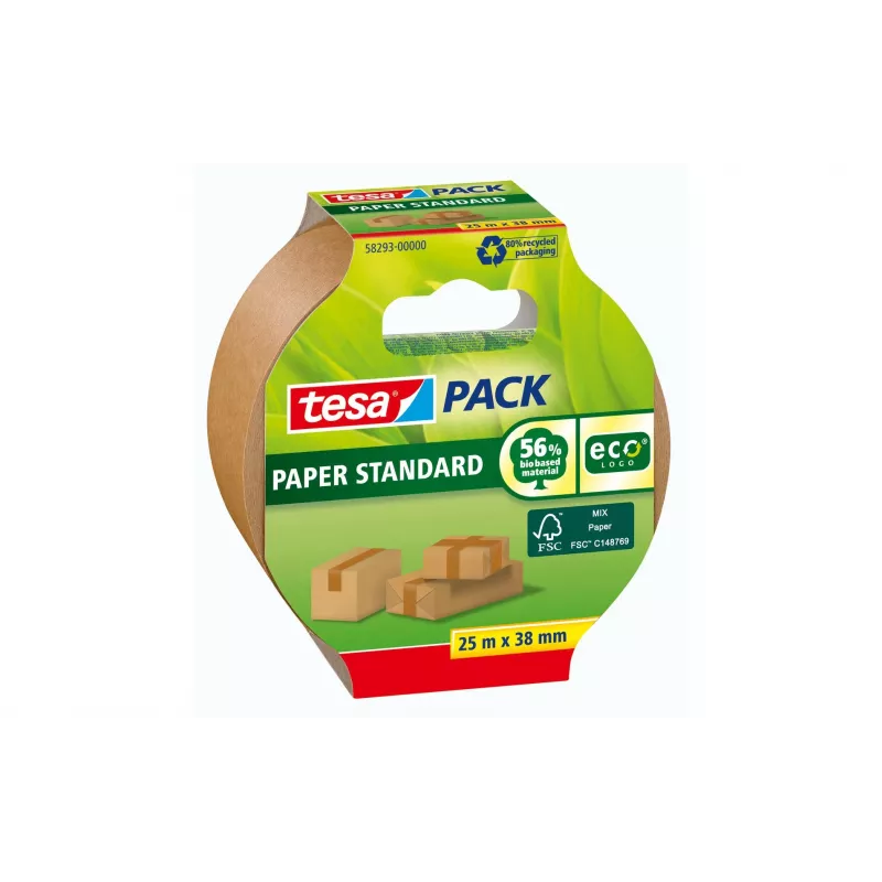 tesa STANDARD ecoLogo® 58293 Fita de embalagem castanha 25 m x 38 mm