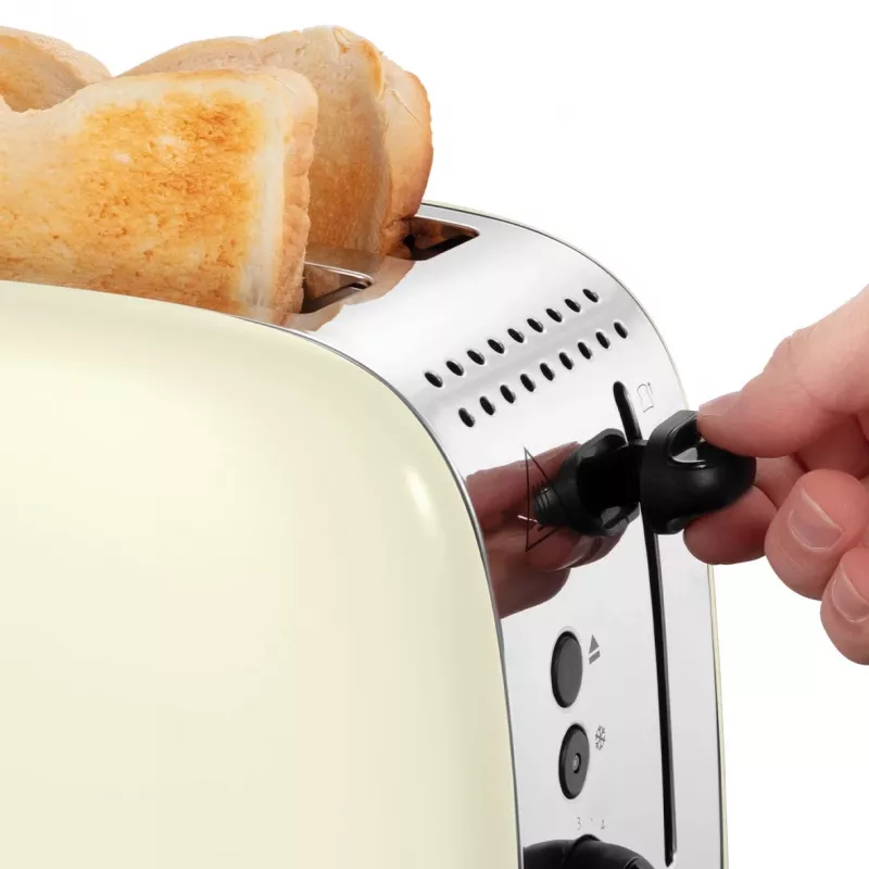 Russell Hobbs 26551-56 torradeira de 2 fatias, ranhuras extra largas, função de descongelação e reaquecimento