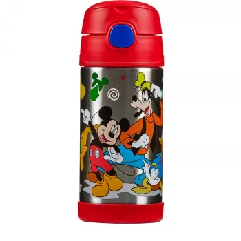 THERMOS FUNTAINER garrafa isotérmica com palhinha, Disney Mickey, 0,35 L, aço inoxidável, tampa em PP 4113.411.035