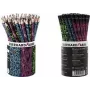 FABER-CASTELL EBERHARD FABER lápis de grafite NEON HB, embalagem de 72, estojo redondo, mina de 2,0 mm, sem madeira 511899