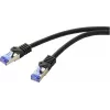 Renkforce RF-6830464 cabo de rede CAT 6a S/FTP, RJ45, 5 m, preto