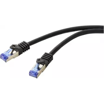 Renkforce RF-6830464 cabo de rede CAT 6a S/FTP, RJ45, 5 m, preto