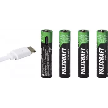 VOLTCRAFT pilha de lítio Micro (AAA) 500 mAh 1,5 V pack de 4 (VC-17275565)