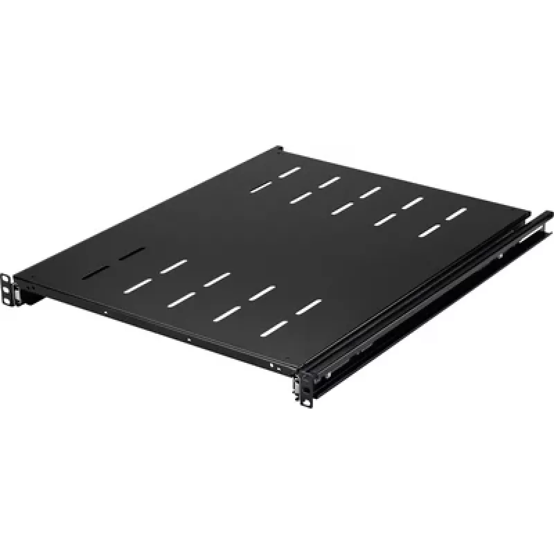 Renkforce RF-7112942 prateleira de encaixe para rack 19 polegadas 1U extensível preto