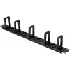 Renkforce RF-7116970 painel de gestão de cabos rotativo 19 polegadas 1U com guias de cabos de 360°, preto