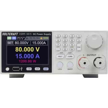 VOLTCRAFT VSPP-1815 fonte de alimentação de laboratório para rack, 0-150 V/DC, 0-30 A, 1800 W, programável, USB/RS-485/LAN VC-18673200