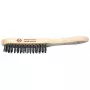 C.K Tools escova de arame de 4 filas em aço temperado e revenido com cabo de madeira (T6238 4)